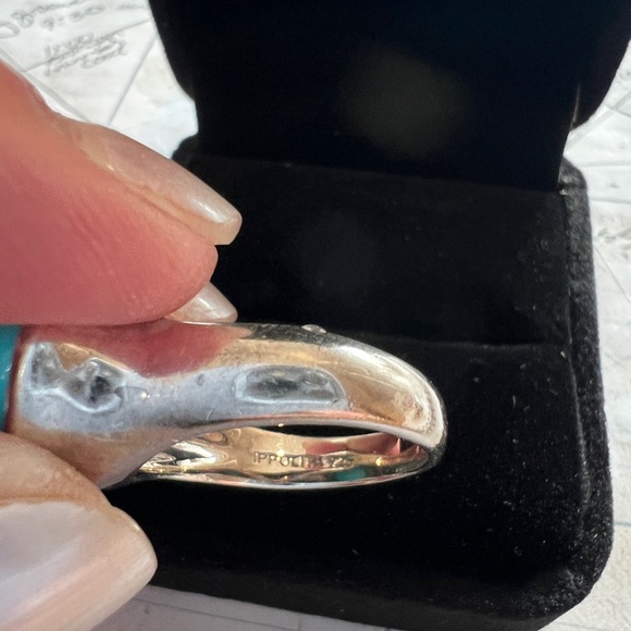 Ippolita sterling silver/turquoise ring - Picture 3 of 13